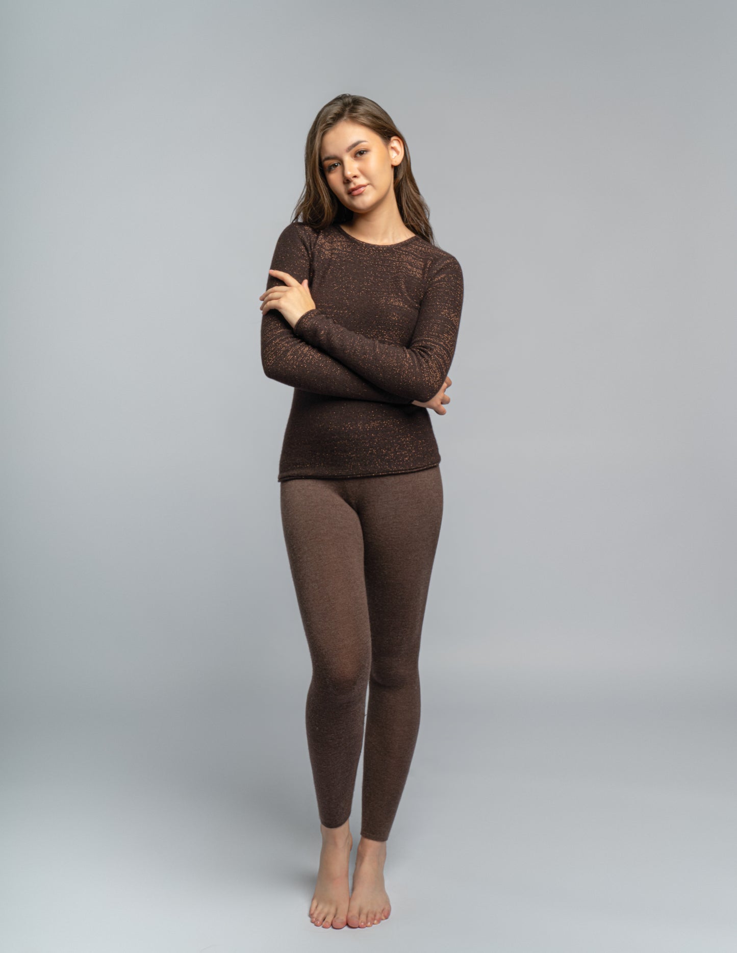100% Cashmere Womens Round Neck