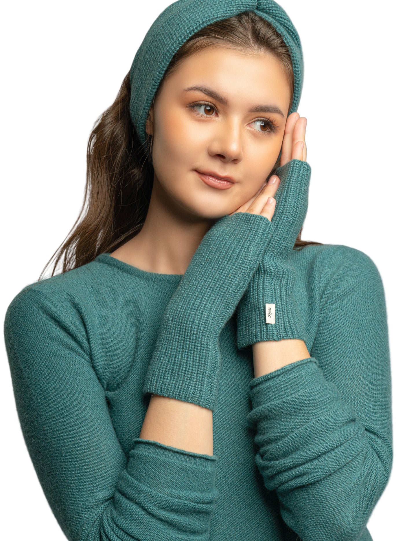 100% Cashmere Fingerless Gloves