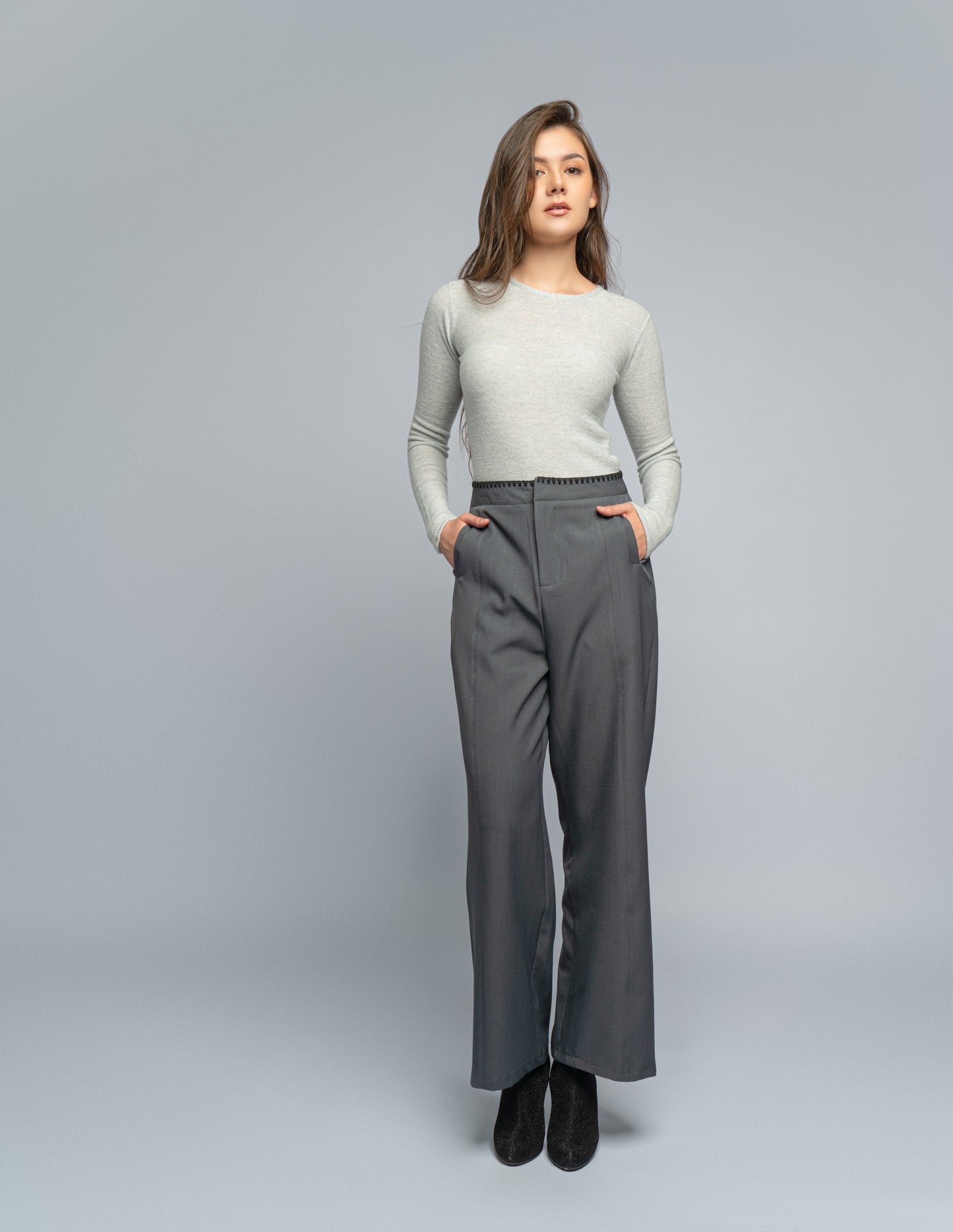 100% Cashmere Womens Round Neck